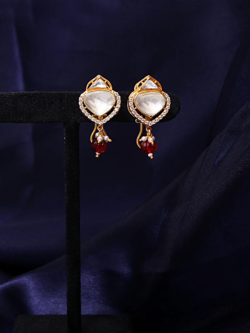 Affordable Luxury Jewelry Set with Stunning Faux Rubies from Traditional Jaipur