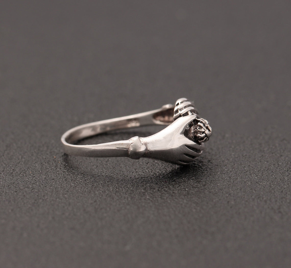 925 Sterling Silver Claddagh Ring Handmade Jewelry