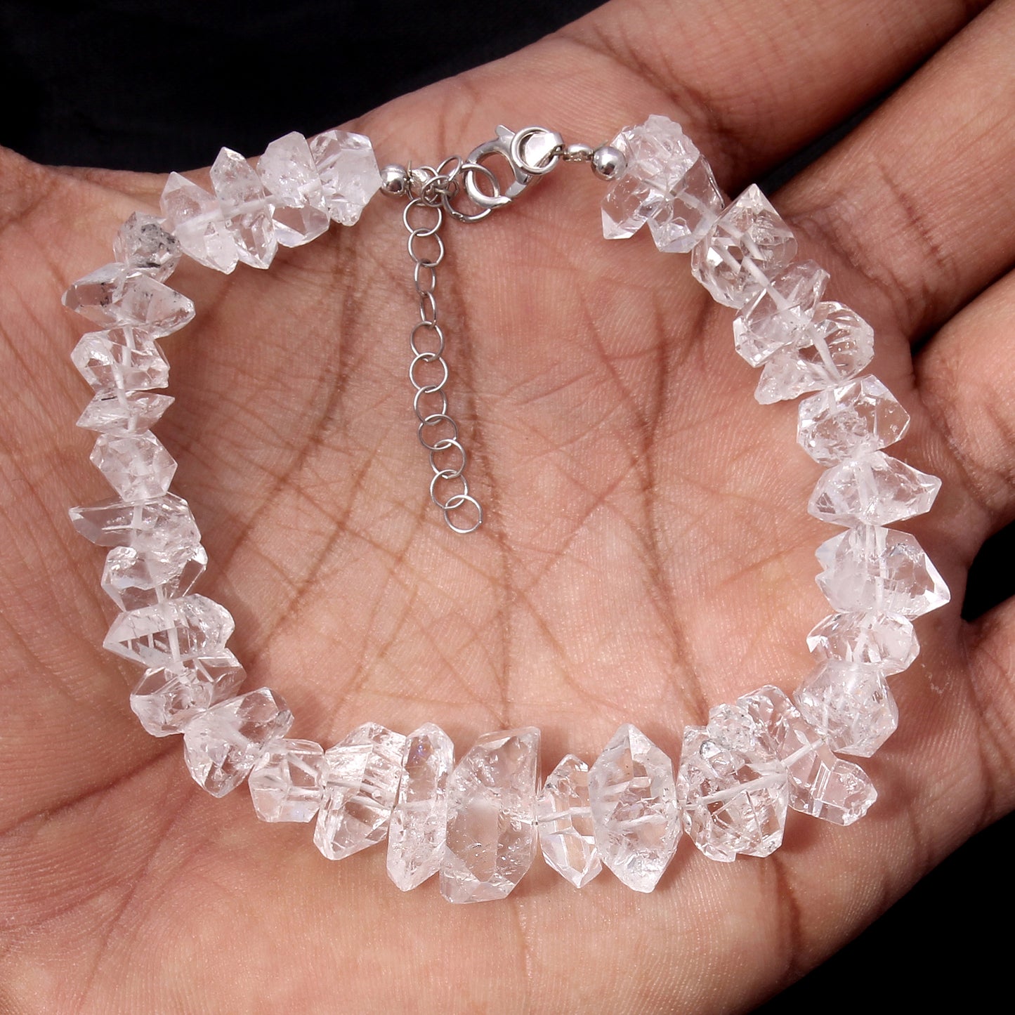 Herkimer Diamond Beaded Bracelet
