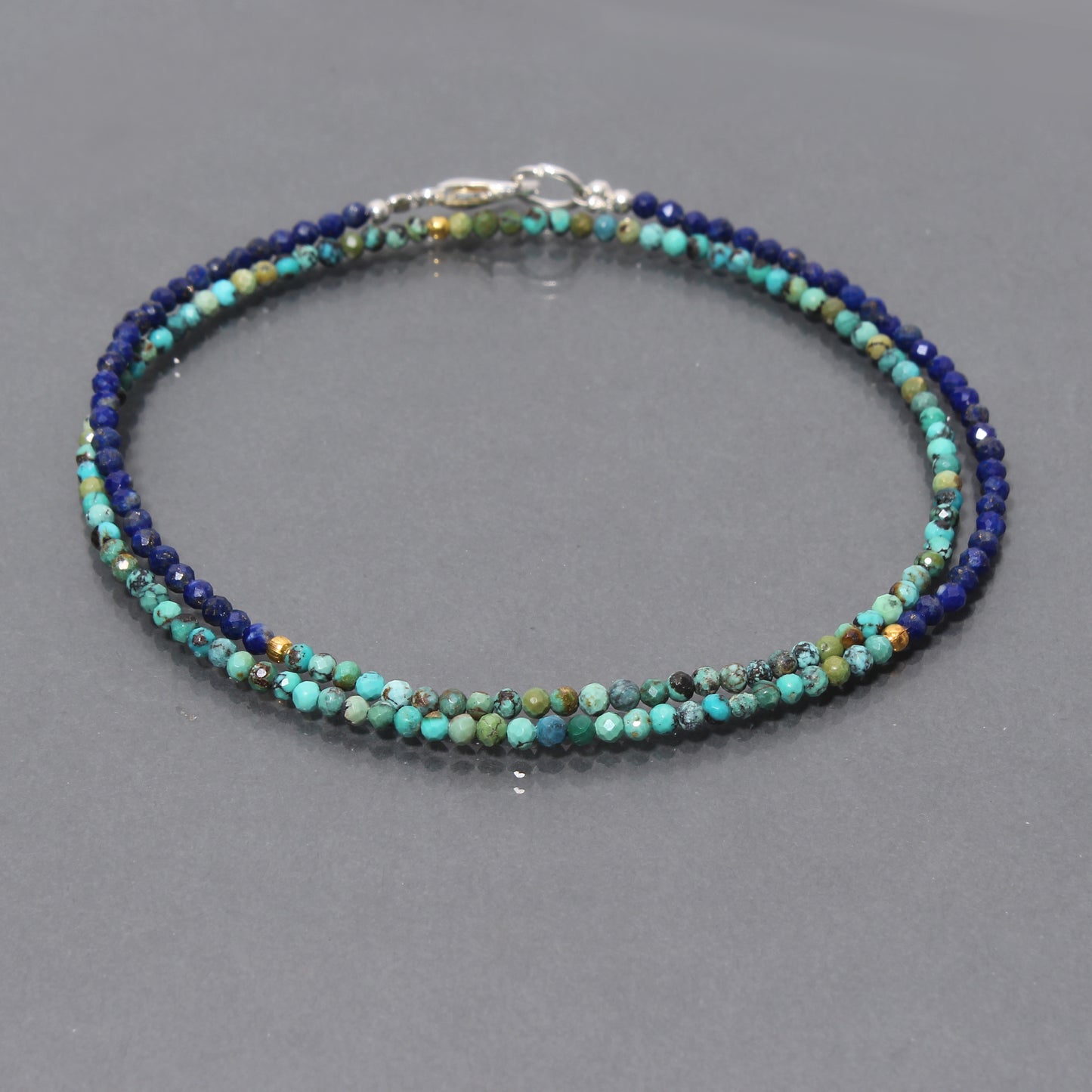 Gemstone Beaded Necklace with Lapis Lazuli