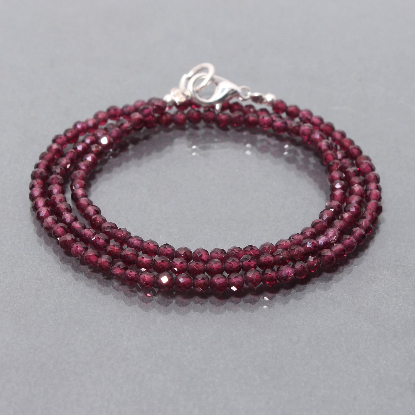 Gemstone Rhodolite Garnet Necklace