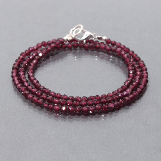 Gemstone Rhodolite Garnet Necklace