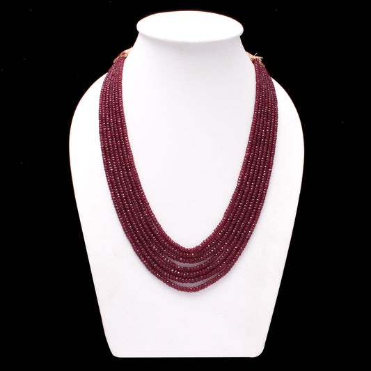 Natural 4-5mm beads handcrafted 7 layers Sarafa Necklace