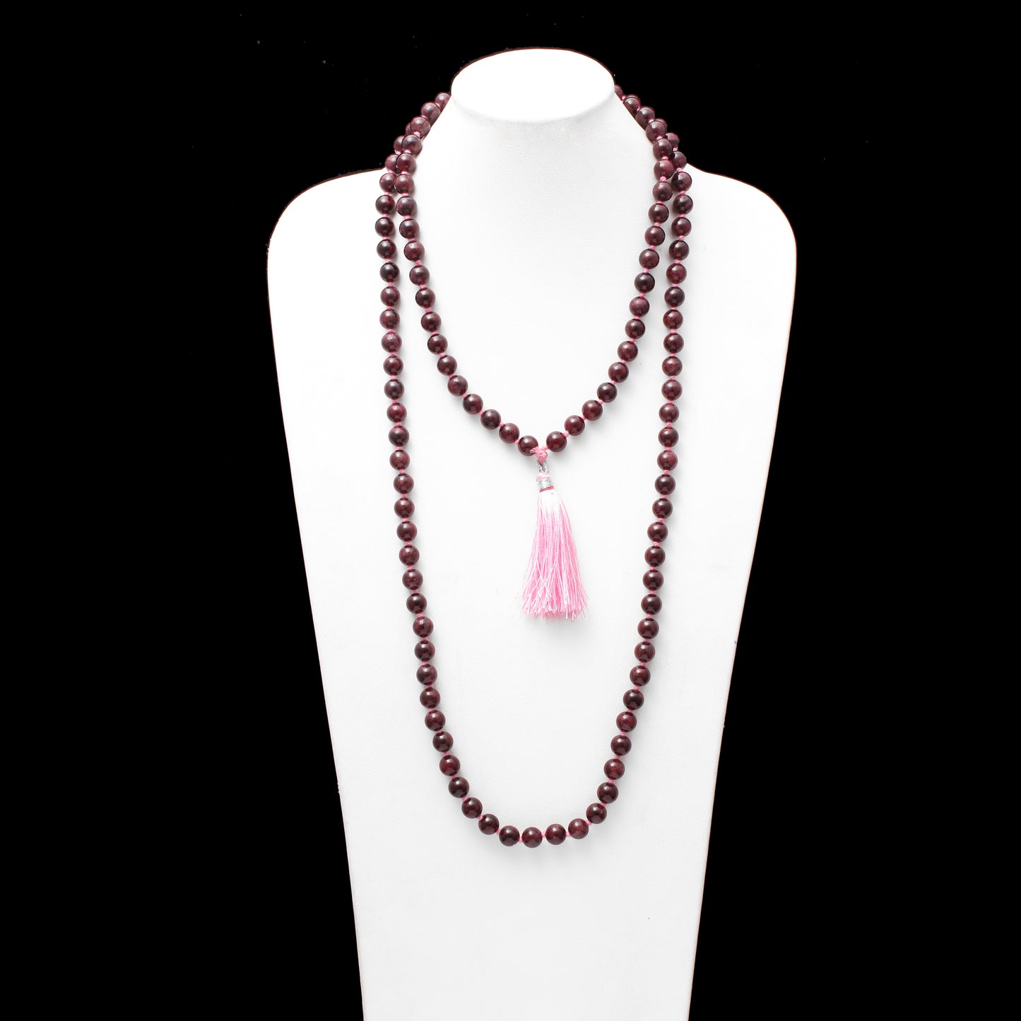 Garnet 108 Beads Japa Mala – Energizing and Grounding Meditation Beads