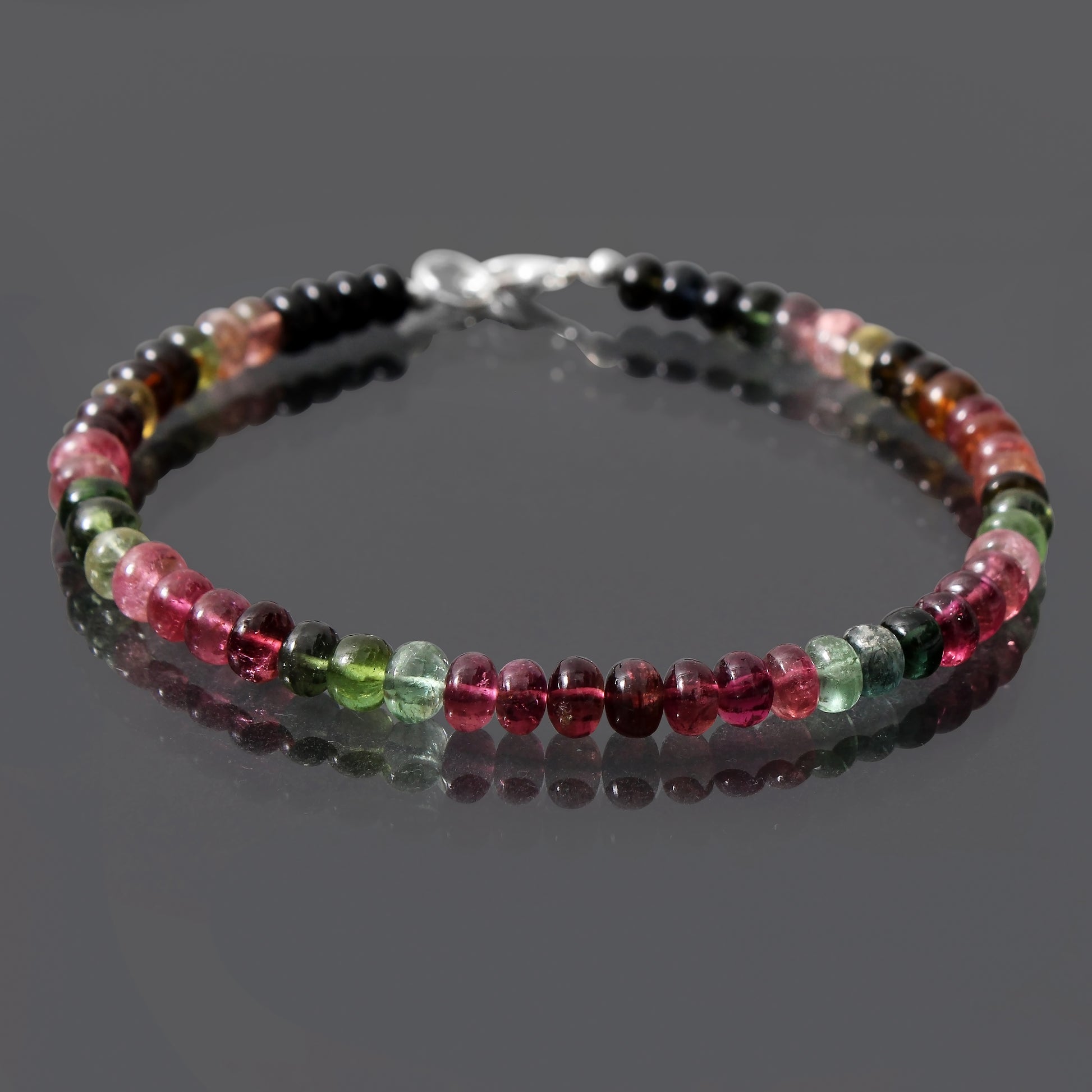 Tourmaline beaded bracelet