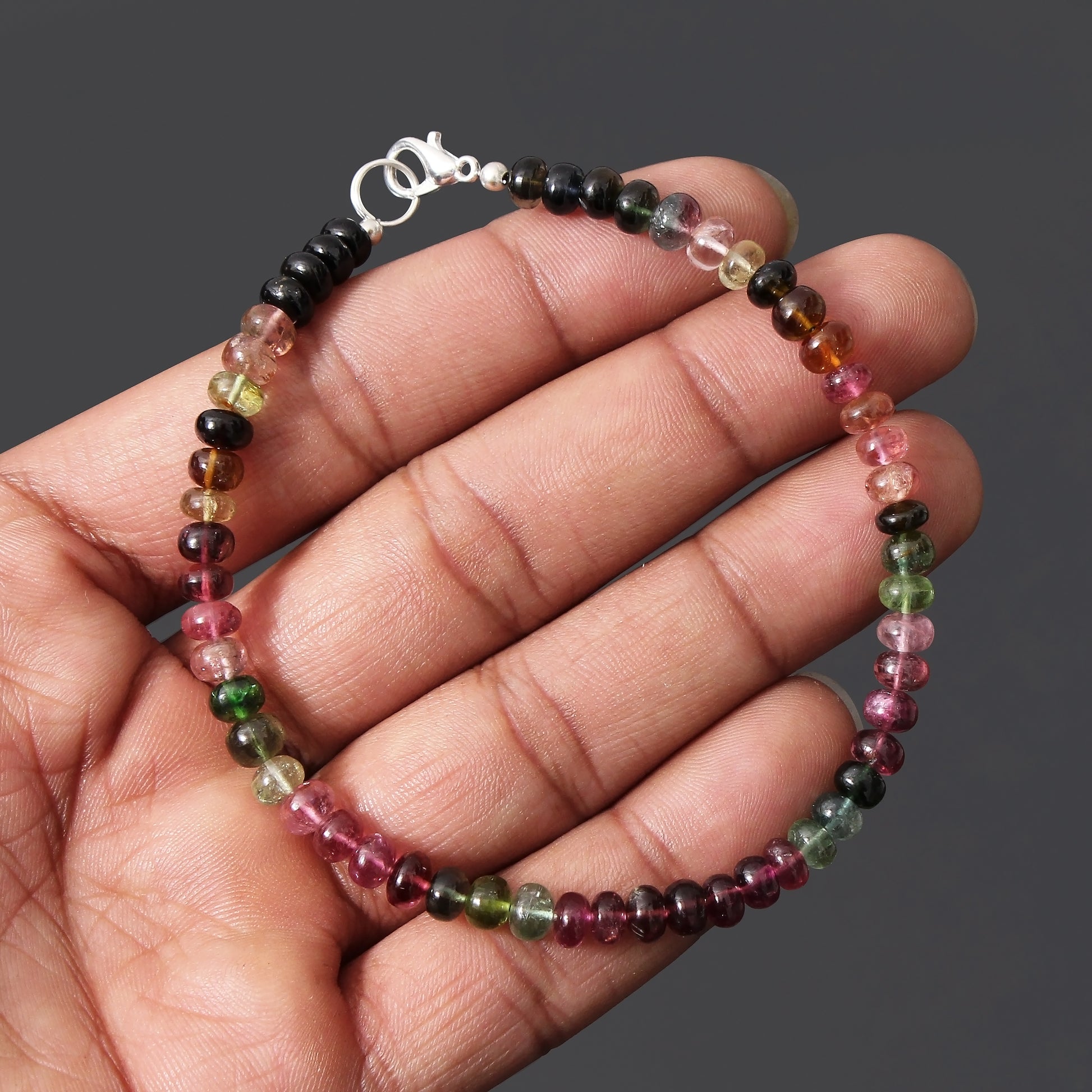 Handcrafted Tourmaline bracelet