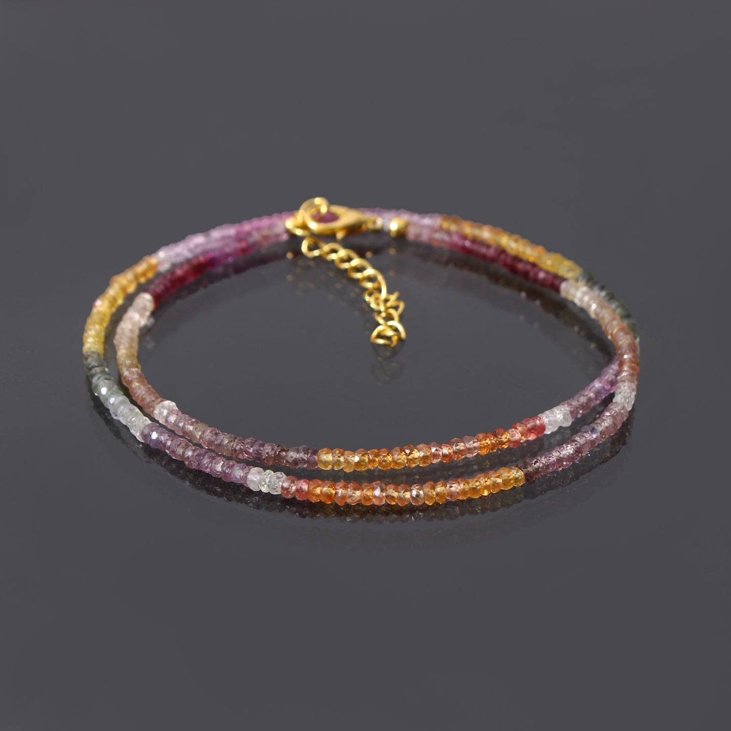 Top Quality Multi Sapphire Faceted Cut Necklace : A Shimmering Gift She'll Cherish