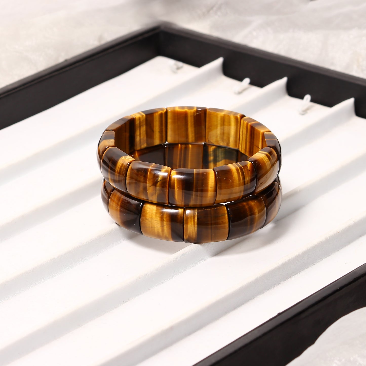 Natural Tiger Eye Stretchable Bracelet - The Ultimate Must-Have Jewelry Essential!