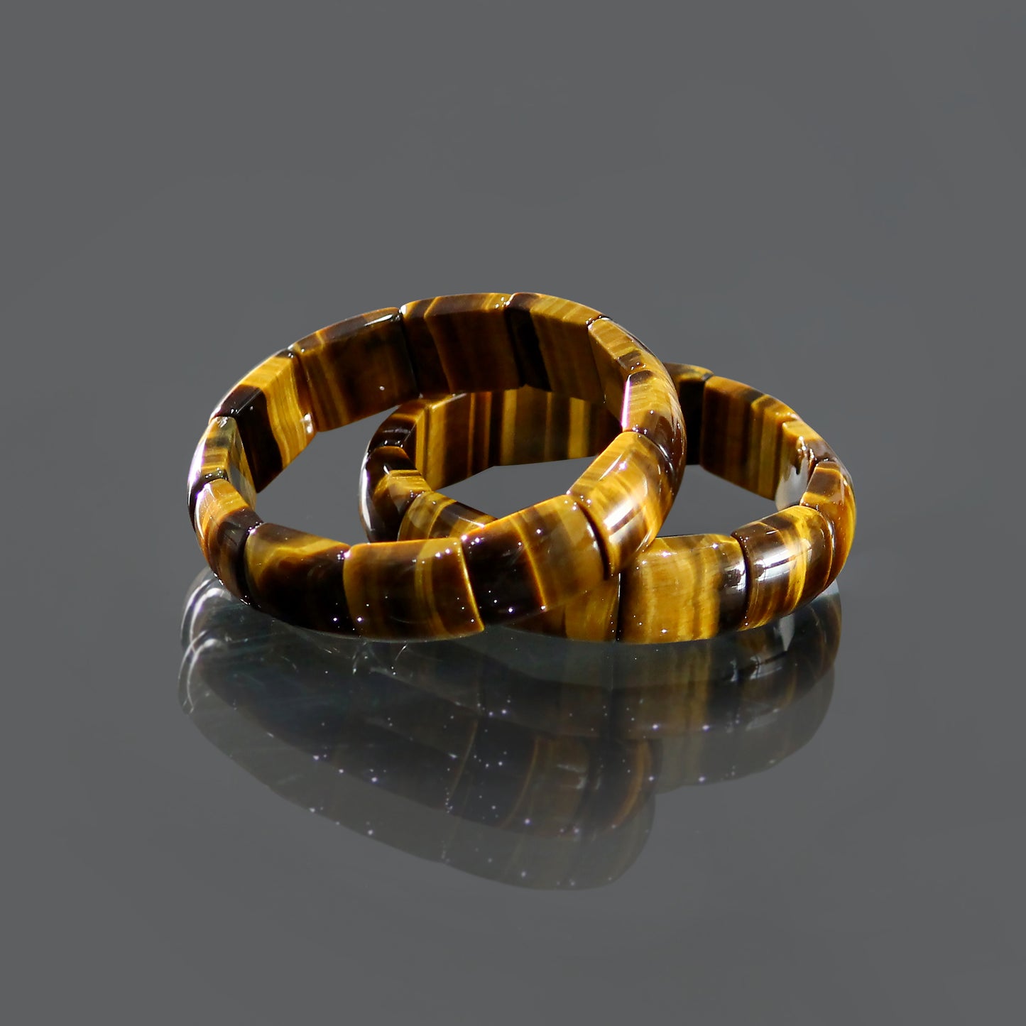 Natural Tiger Eye Stretchable Bracelet - The Ultimate Must-Have Jewelry Essential!