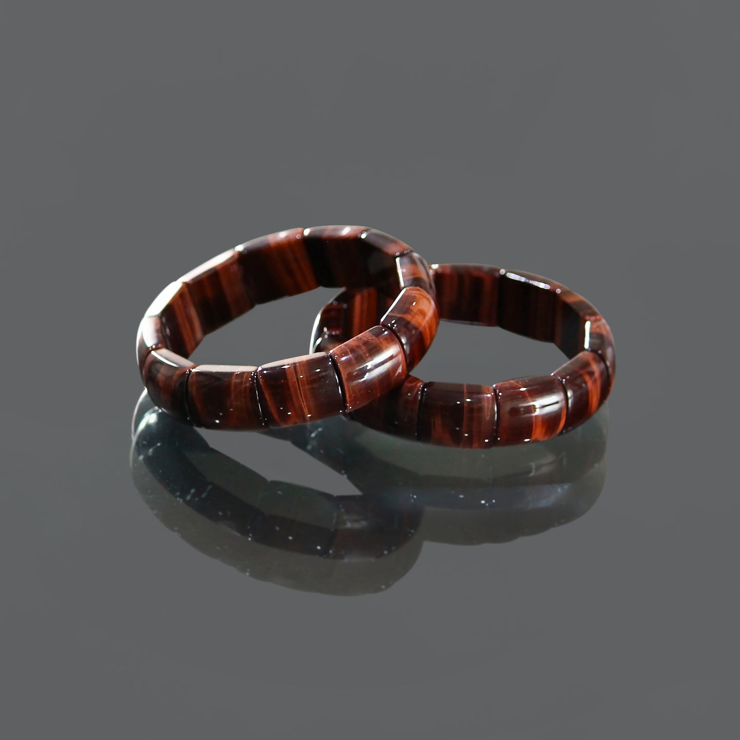 Rare Red Tiger Eye Gemstone Stretchable Bracelet - Boost Energy, Courage, and Passion