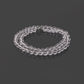high quality 7mm round beaded bracelet with 925 silver lock