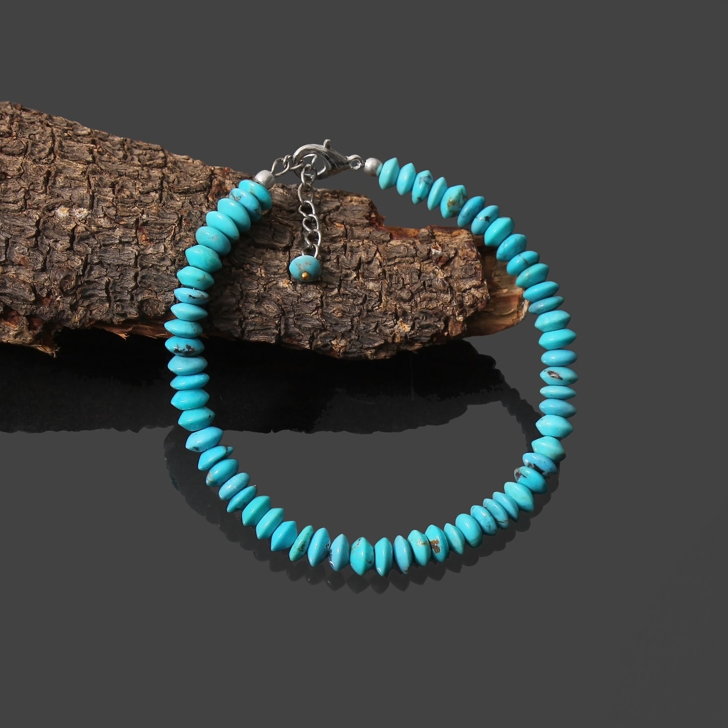 Essence: Turquoise Saucer-Shaped 6mm Bracelet