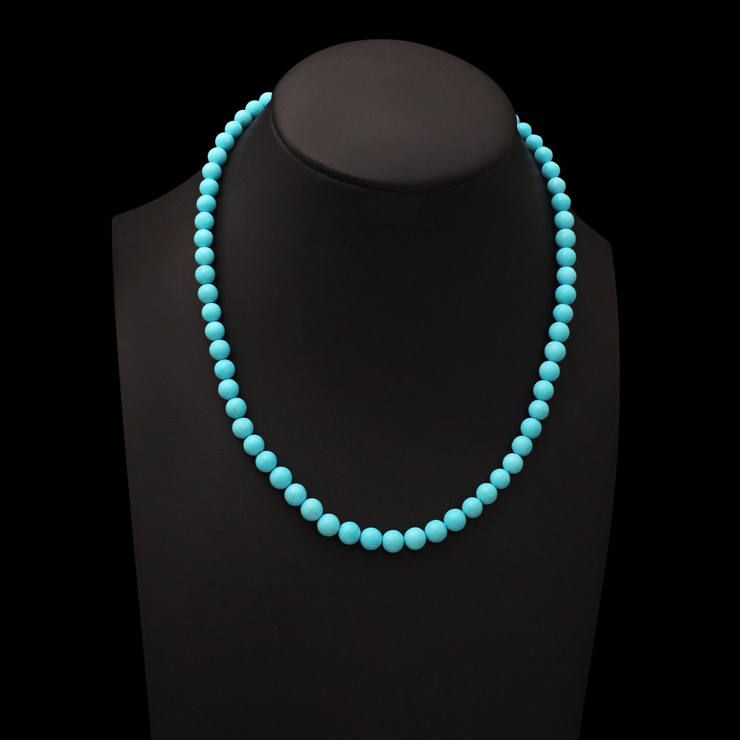 Charm: Turquoise Smooth Round Necklace