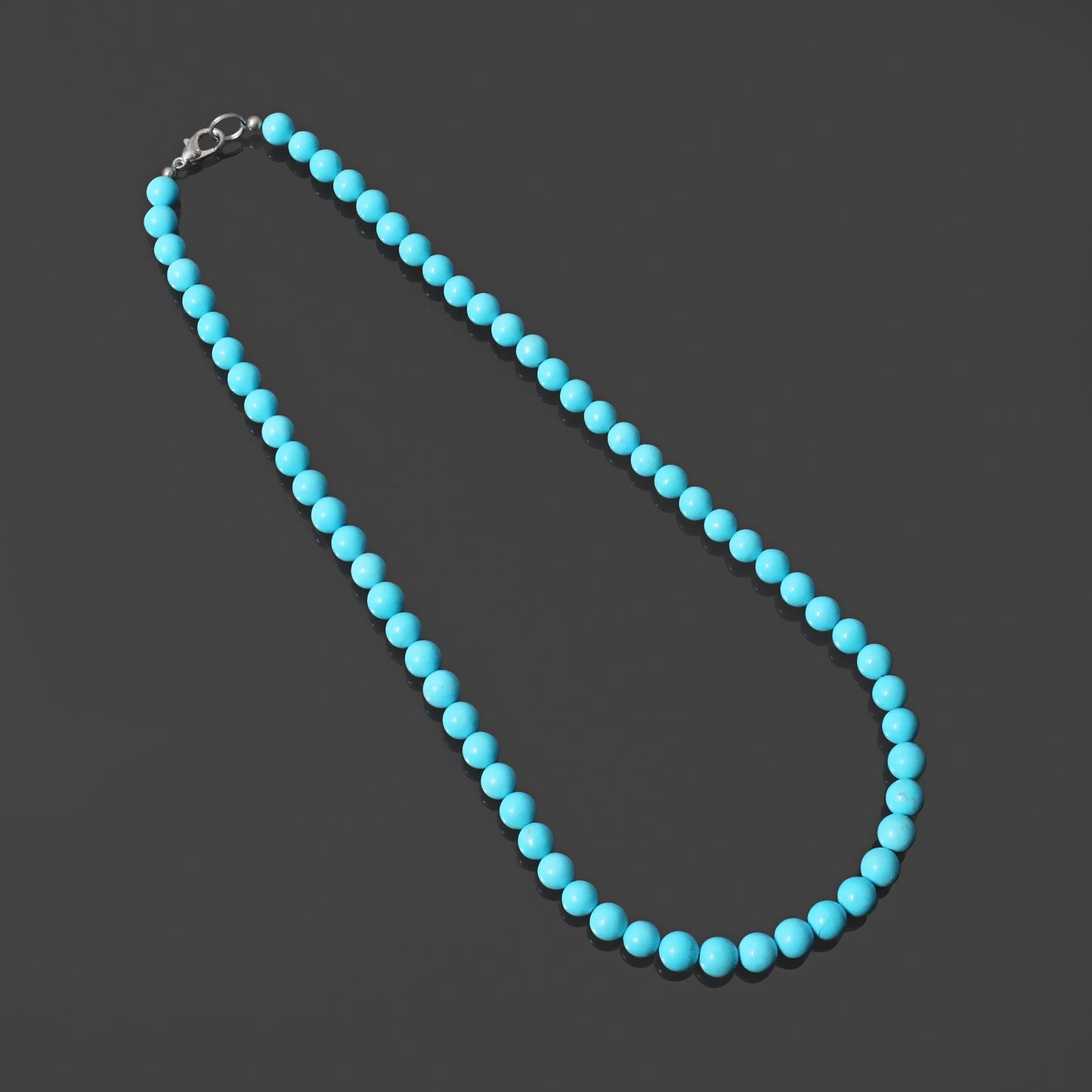 Charm: Turquoise Smooth Round Necklace