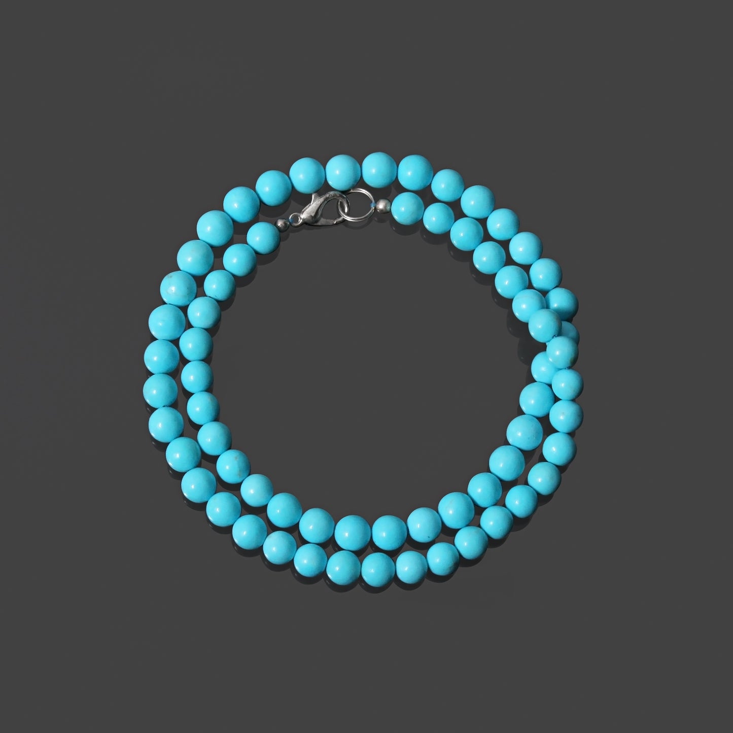 Charm: Turquoise Smooth Round Necklace