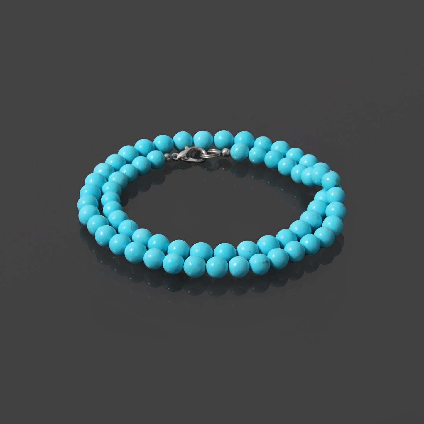 Charm: Turquoise Smooth Round Necklace