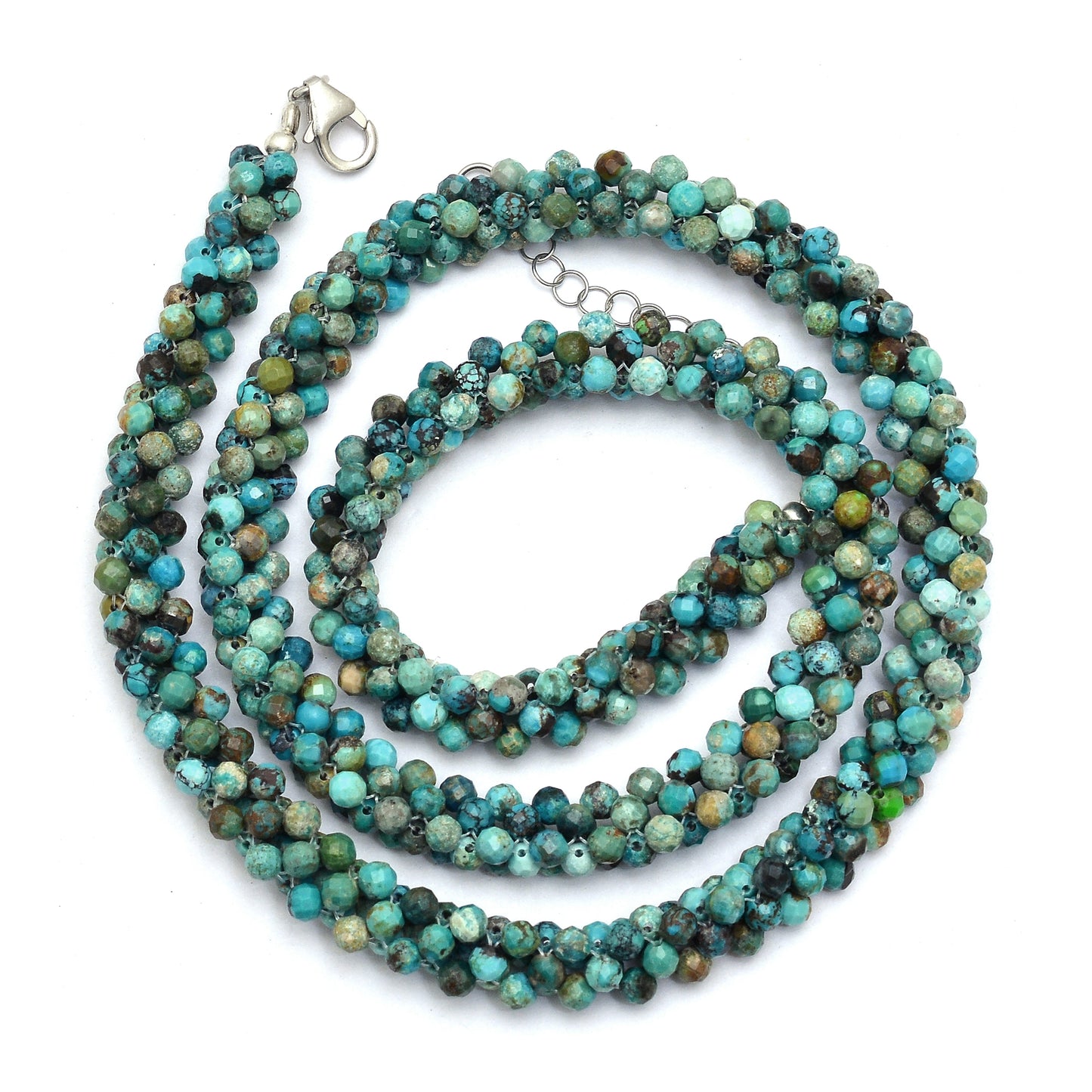 Twisted Layer Blue Turquoise Bead Necklace for Women | An Elegant Jewelry for Her