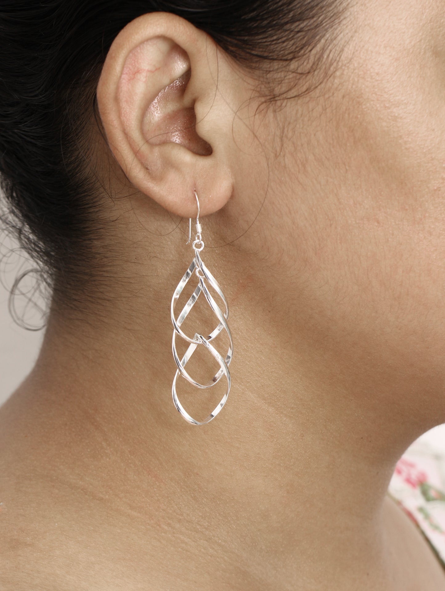 Silver Twisted Earring - An Elegant Designer Jewelry for her