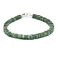 Adorable Emerald Gemstone Studded With 925 Sterling Silver Lobster Clasp GemsRush