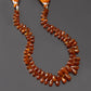 Adorable Orange Kyanite Briolette Faceted Drop Shape Beads 10 Inch Jewelry Making Strand GemsRush