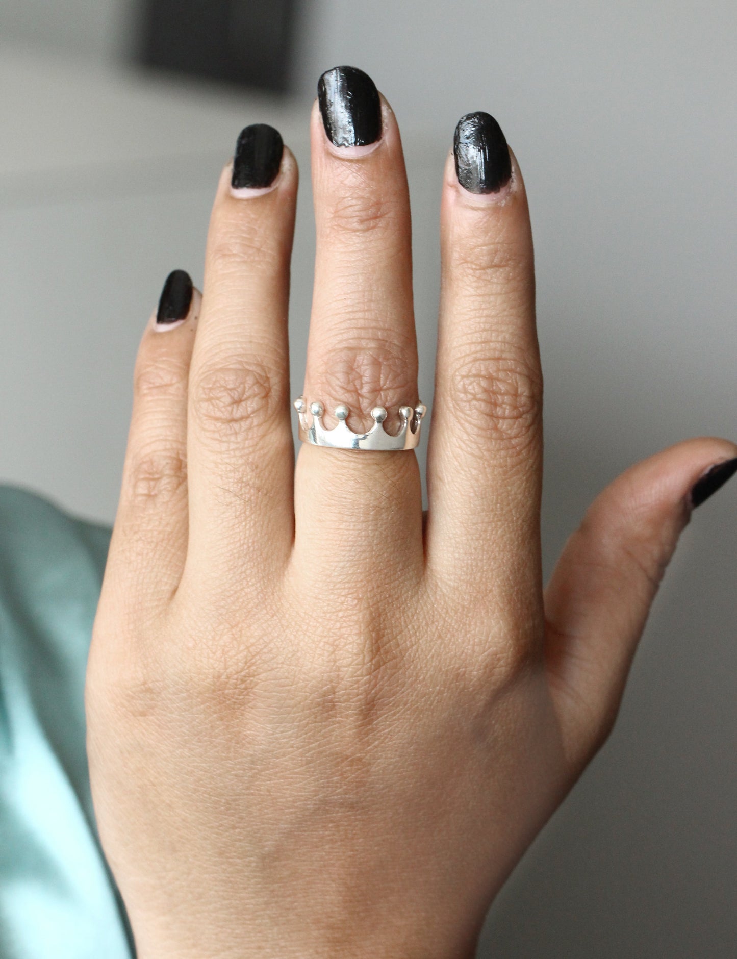 Crown 925 Silver Ring ( 6 1/2 US Ring Size ) GemsRush