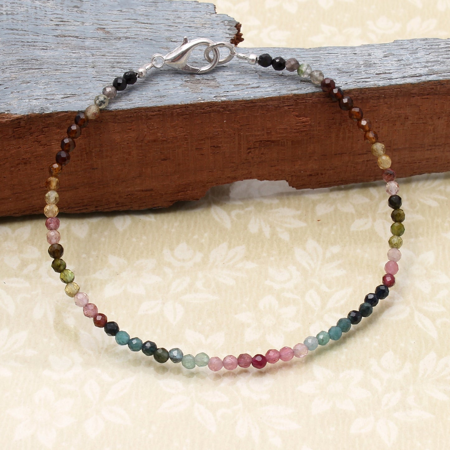 Enchanting Multi Tourmaline Lobster Clasp Bracelet