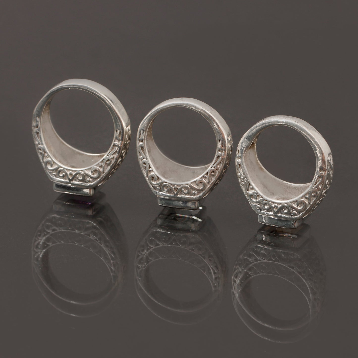 Golden Citrine Designer Ring , Statement Ring Square Cut Unisex Ring , Sterling Silver . GemsRush