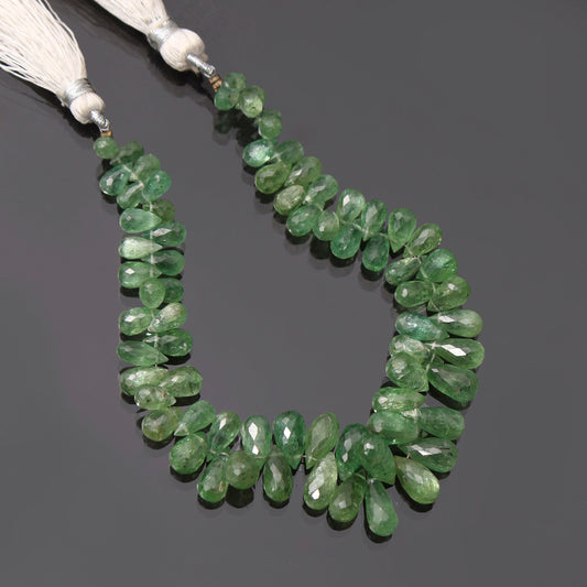 Green Kyanite Faceted Beads GemsRush
