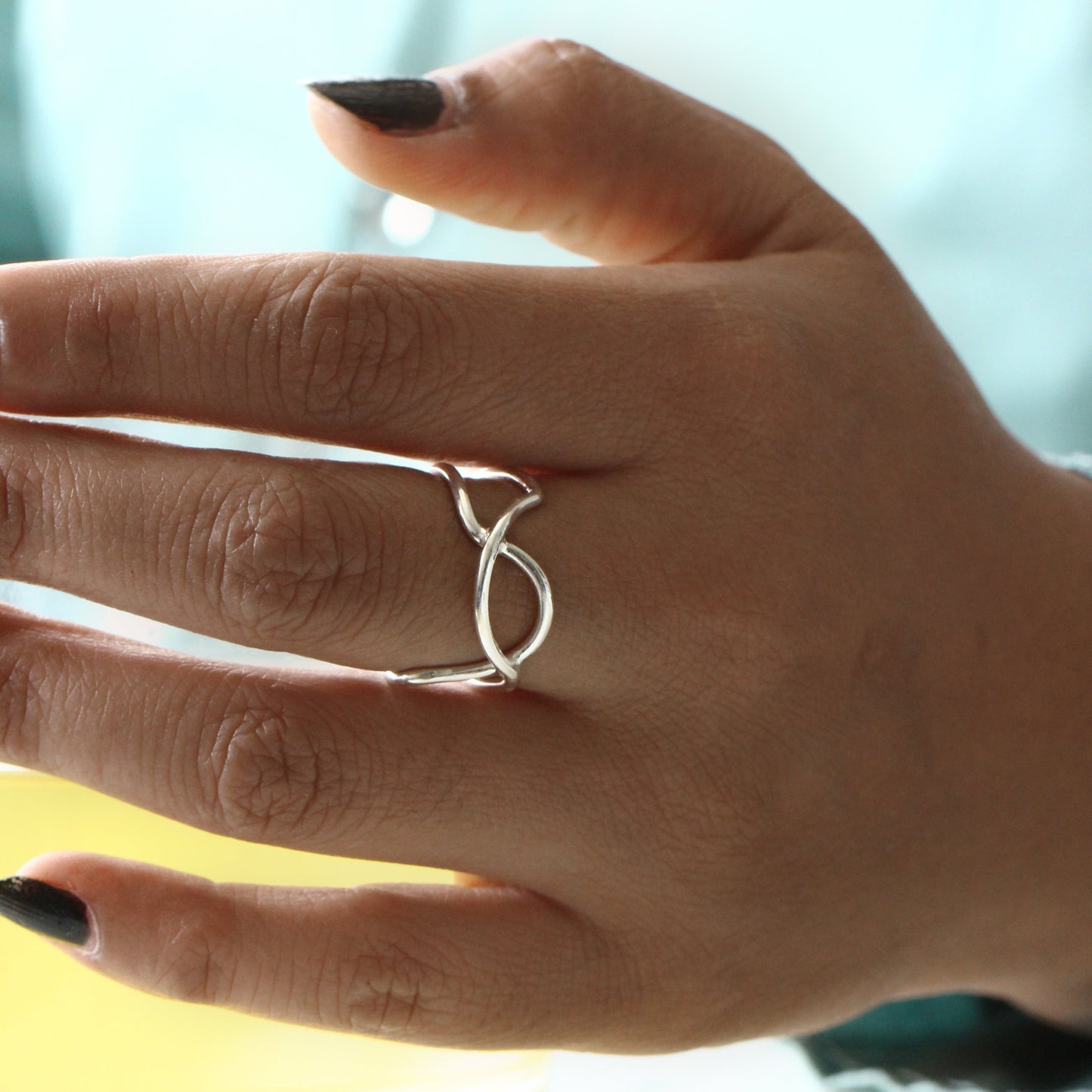 Infinity 925 Silver Ring GemsRush