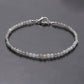 Labradorite Micro faceted Round Shape Tiny Minimalist Bracelet With 925 Silver Lobster Lock GemsRush