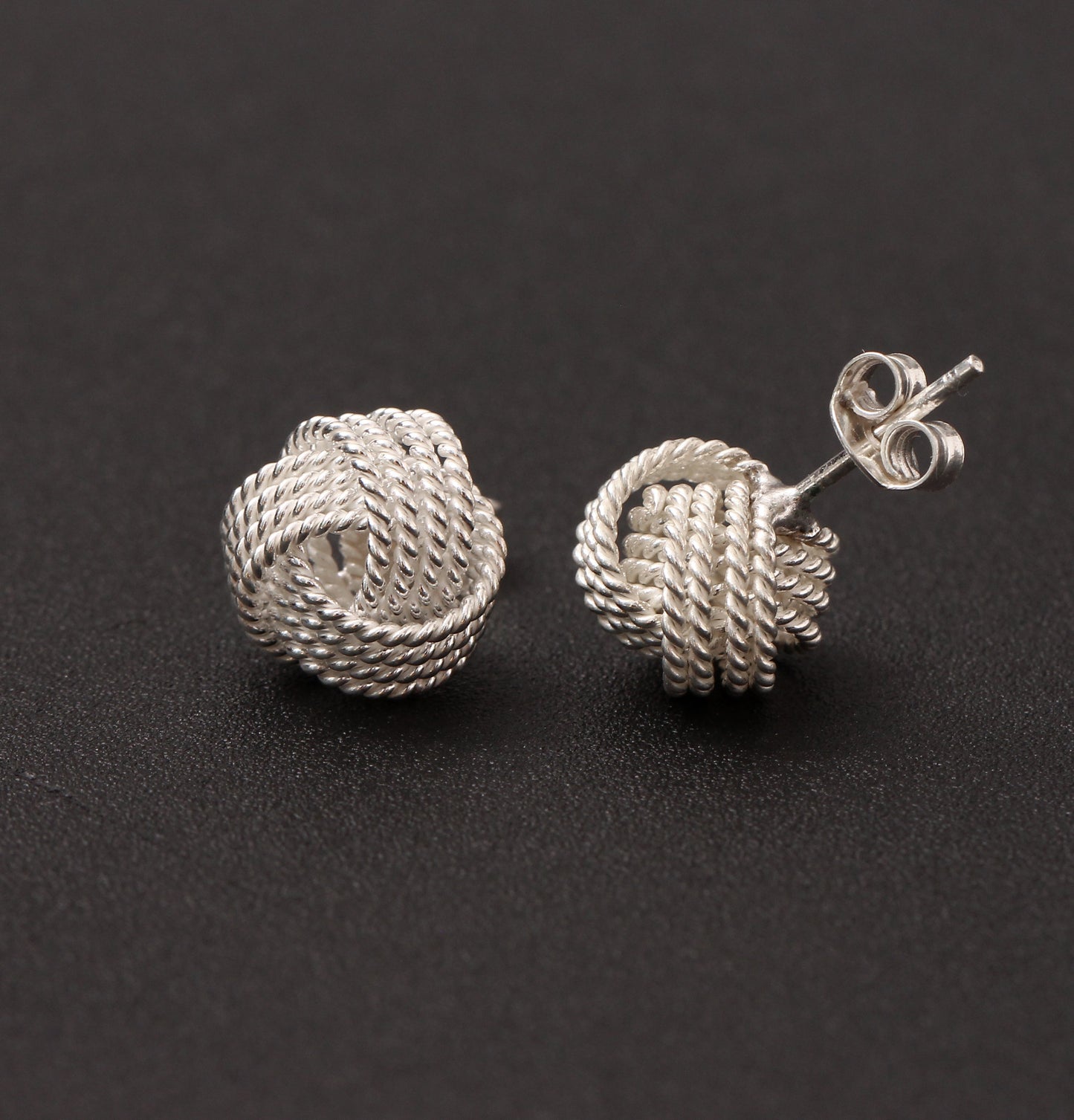 Love & Friendship Knot Stud Earring GemsRush