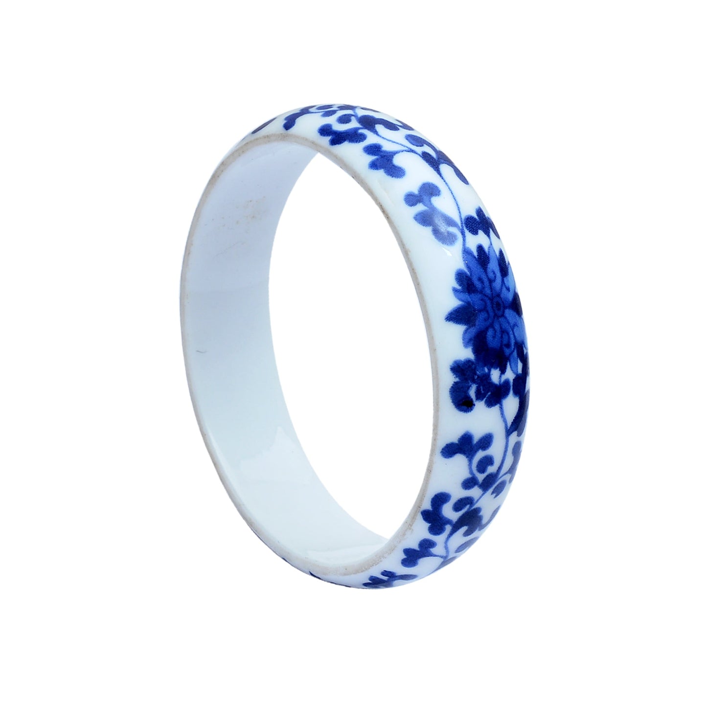 Natural Ceramic Round Bangle GemsRush