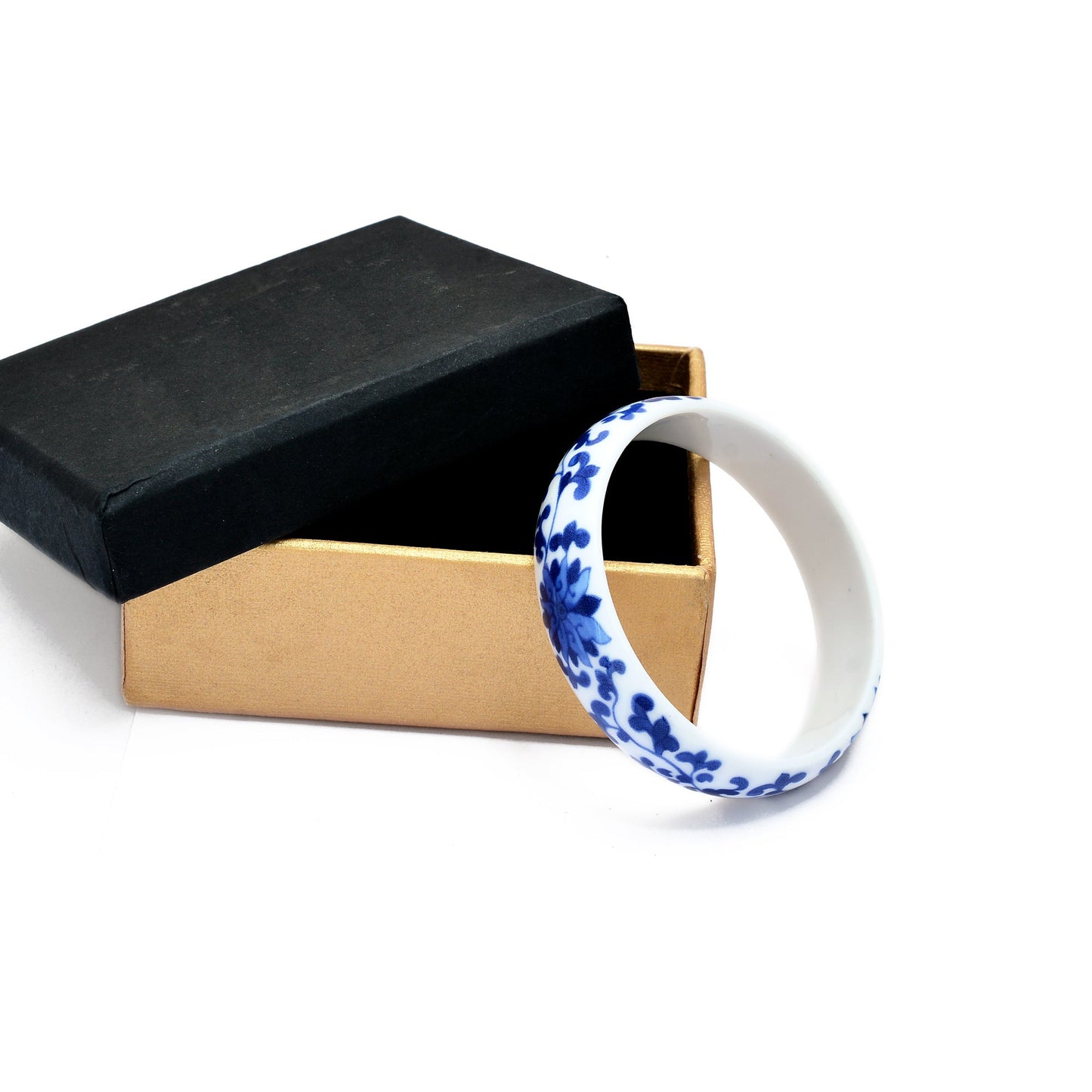 Natural Ceramic Round Bangle GemsRush