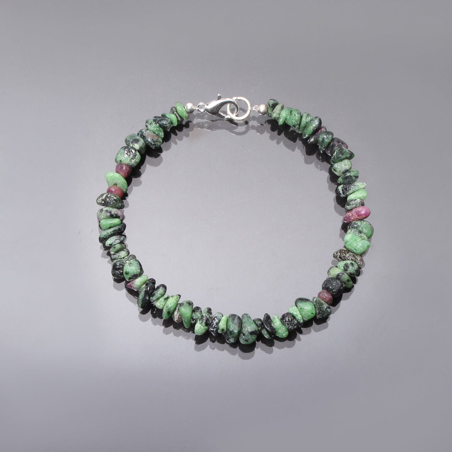 Stunning Ruby Zoisite Uncut Gemstone Bracelet: An Adorable - Stylish Piece of Jewelry GemsRush