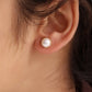 Radiate Elegance – Natural Pearl Stud Earrings in 925 Sterling Silver with Gold Plating