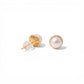 Radiate Elegance – Natural Pearl Stud Earrings in 925 Sterling Silver with Gold Plating