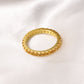 Golden Glow Natural Citrine Eternity Band Ring – Natural Gemstone Sparkle