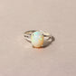 Natural Ethiopian Opal Oval Cabochon Ring – 925 Sterling Silver Fire Opal Gemstone Ring for Women | October Birthstone Jewelry
