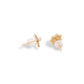 Bloom with Elegance – Natural Pearl Floral Stud Earrings in 925 Sterling Silver with Gold Plating