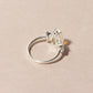 Natural Ethiopian Opal Pear Shape Ring with Marquise Accent Stones – 925 Sterling Silver Fire Opal Statement Ring for Women