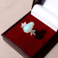Natural Ethiopian Opal Pear Shape Ring with Marquise Accent Stones – 925 Sterling Silver Fire Opal Statement Ring for Women