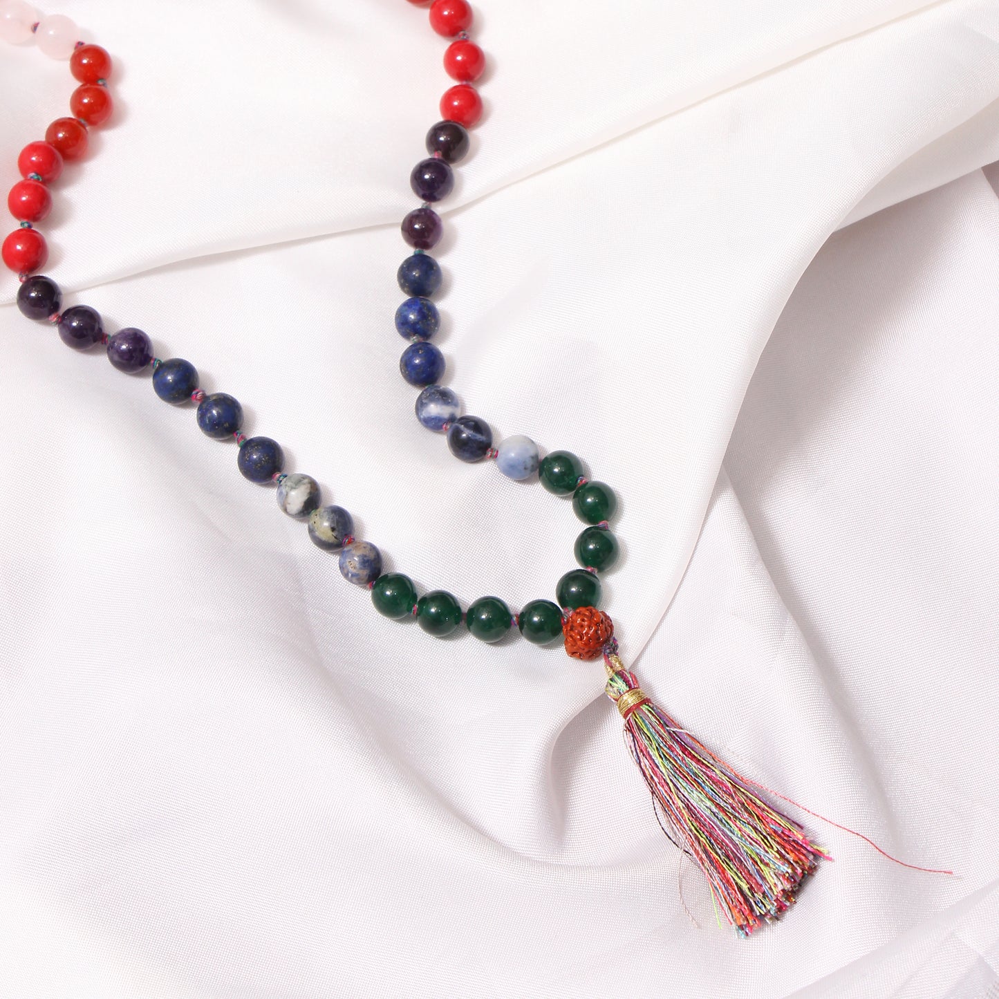 7 Chakra Stone 108 Beads Mala – Promote Balance, Inner Peace, and Positive Energy