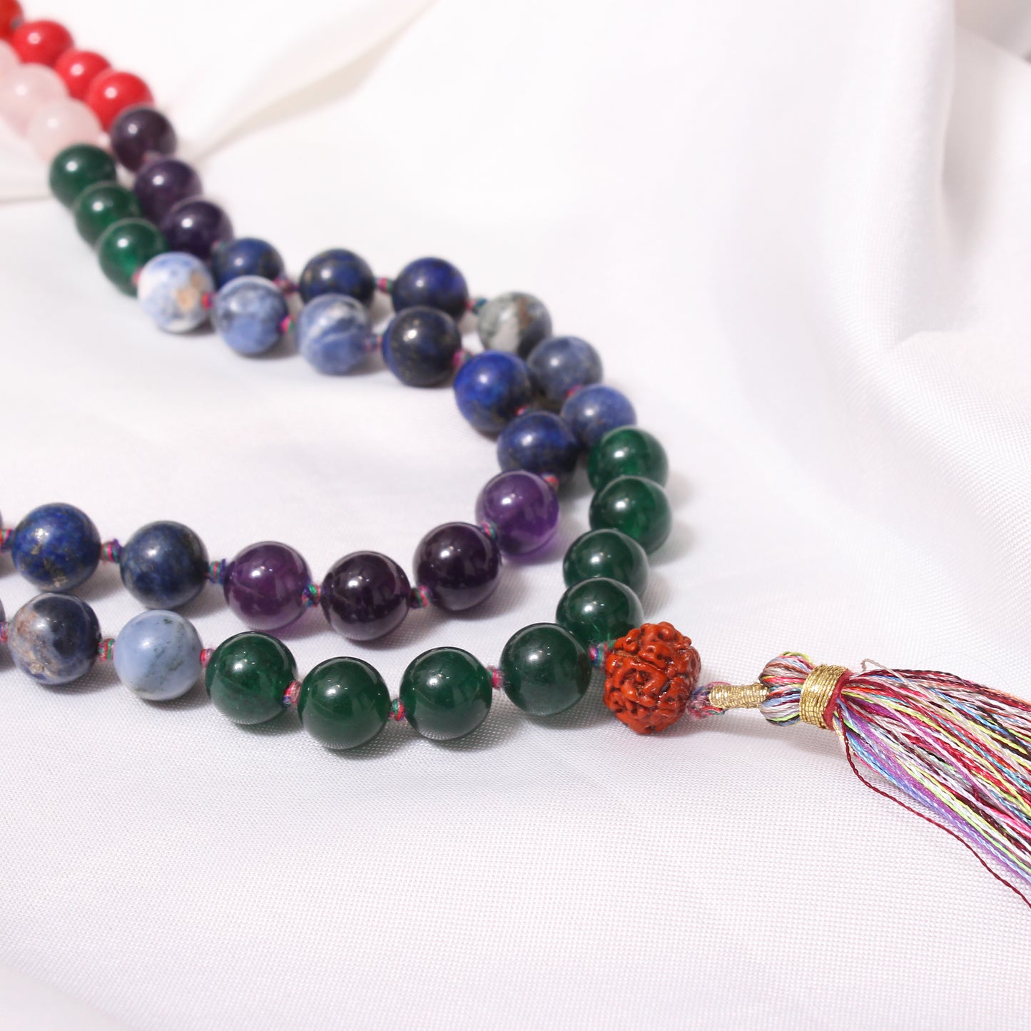 7 Chakra Stone 108 Beads Mala – Promote Balance, Inner Peace, and Positive Energy