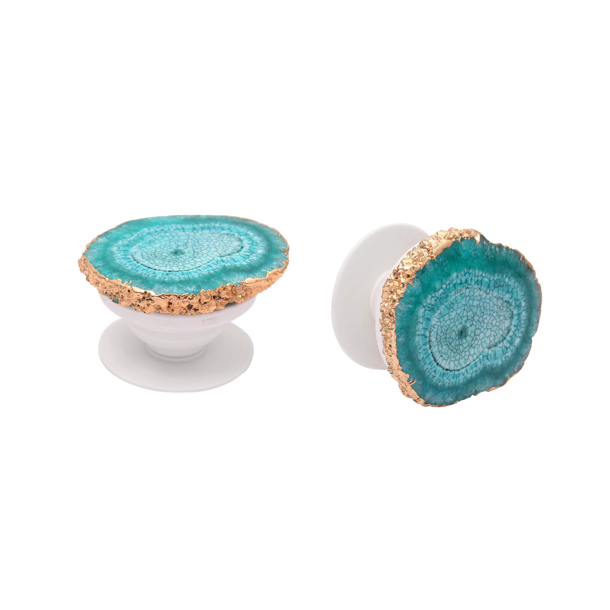 Beautiful Blue Solar Quartz Mobile Holder - Pop Socket – GemsRush