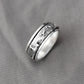 Men's Horse Spinner Silver Ring