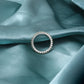 Natural Green Peridot Eternity Band – Sterling Silver Stackable Ring