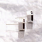 Square Red Garnet Stone 925 Silver Earring