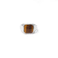 Bold Men's Signet Ring with Natural Tiger Eye Stone – Modern Statement Jewelry