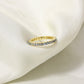 Elegant Sky Beauty Natural Gemstone Eternity Ring – Sterling Silver