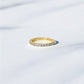 925 Sterling Silver Aquamarine Eternity Band Ring – Elegant, Timeless & Natural Beauty
